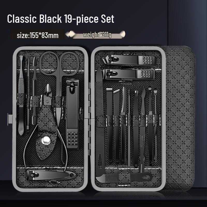24-Piece Stainless Steel Nail Clipper & Manicure Set