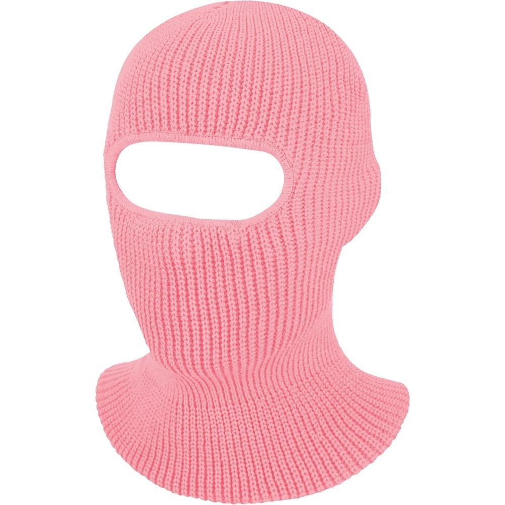 3-Hole Knitted Full Face Cover Ski Mask, Adult Winter Balaclava Warm Knit Full Face Mask for Outdoor Sports