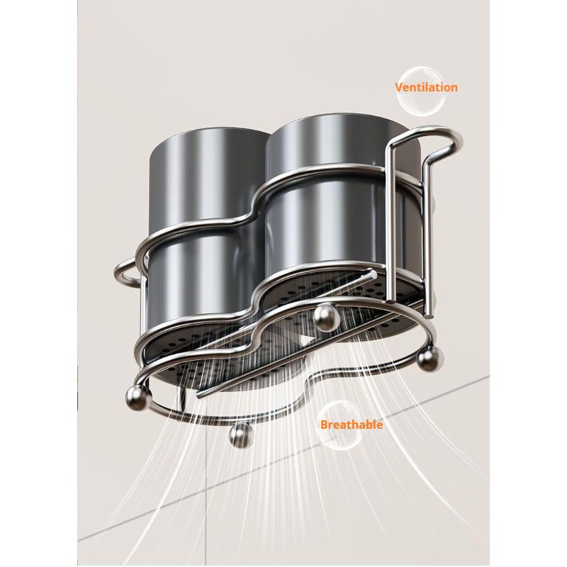 Kitchen Utensil Rack, Countertop Drain Tray, Knife and Spoon Storage Holder