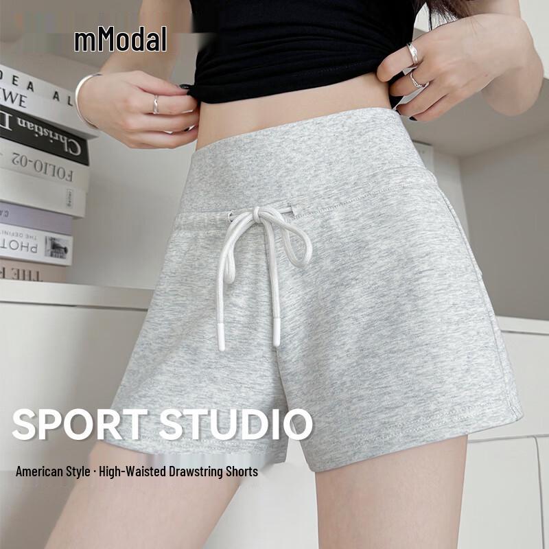 Women s Modal Casual High-Waisted Shorts L