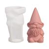 1pcs Santa Dwarf candle silicone mold 3D Faceless Santa Claus candle Plaster soap resin craft mold Christmas gift making tool