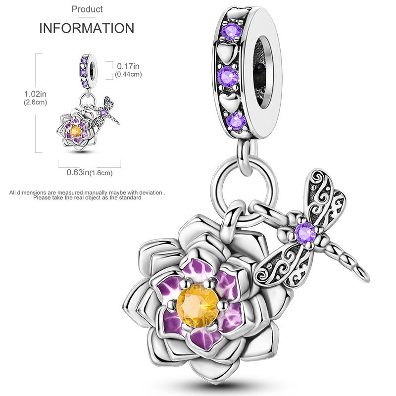 New Copper Charms Beads Sunflower Flower Daisy Original Charm Pendant Fit Charm Bracelets Diy Jewelry Birthday Gift