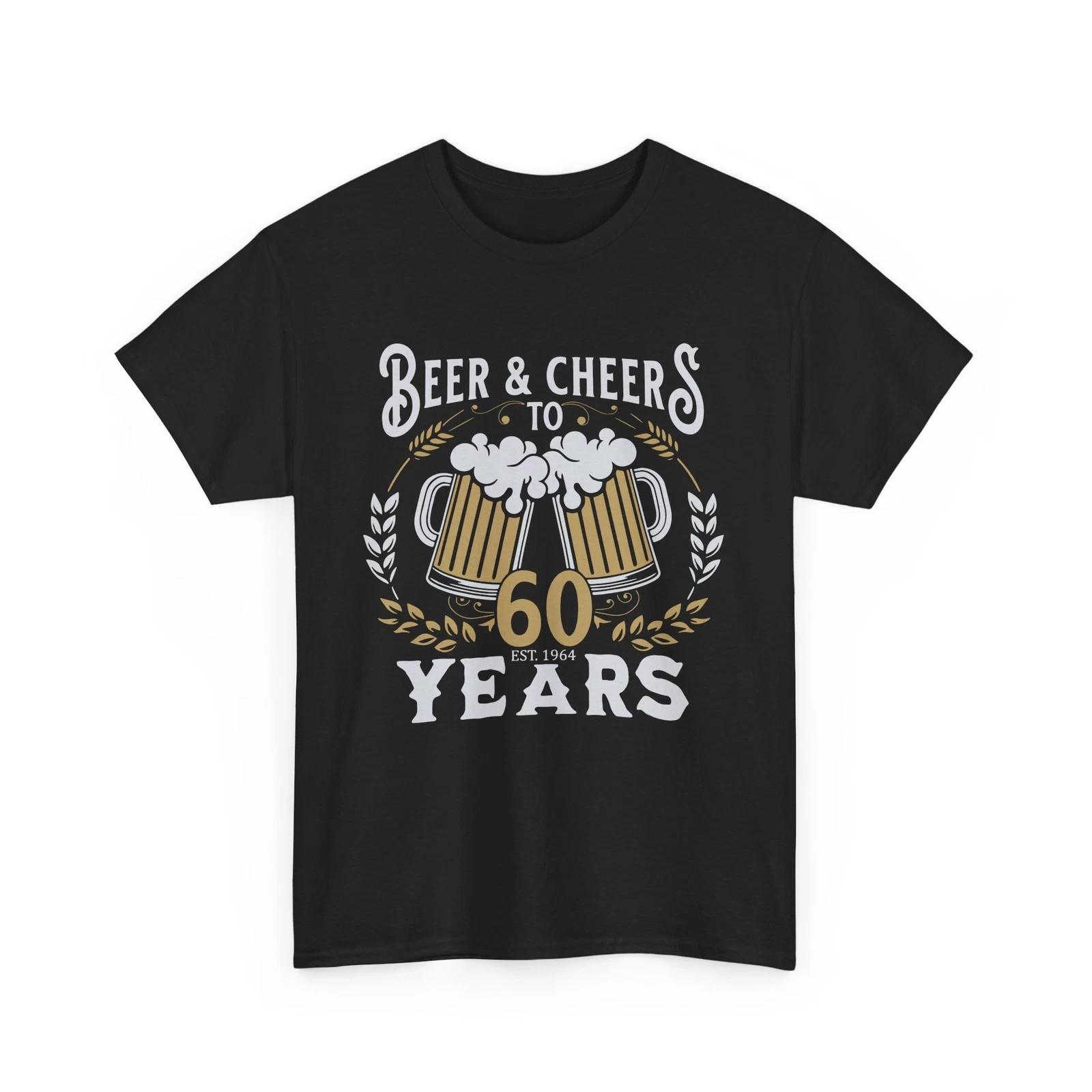 

Beer Drinking T-Shirt | Funny Beer Shirt | Beer Birthday 60 Years T-Shirt M
