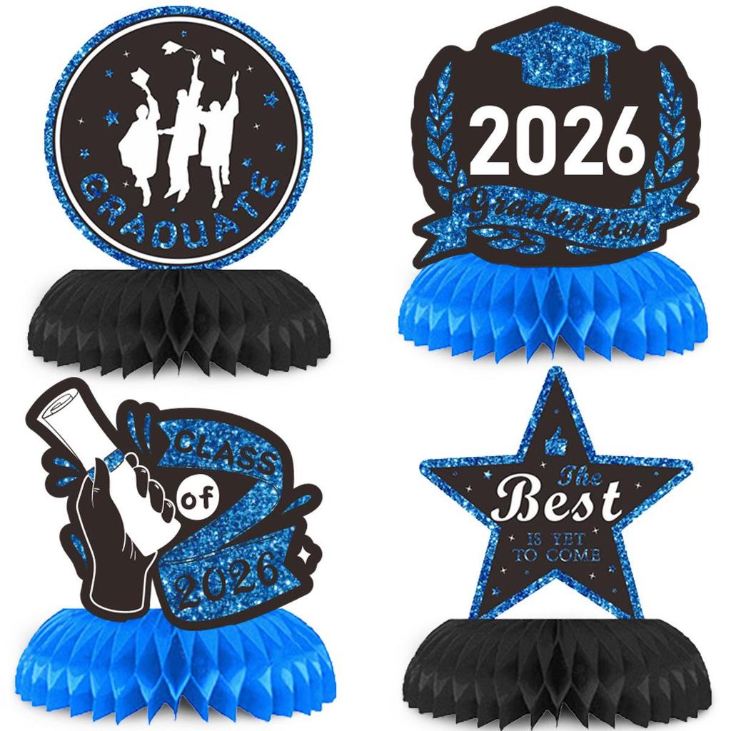 2026 Graduation Party Decoration Set: Banner & Cap Balloon