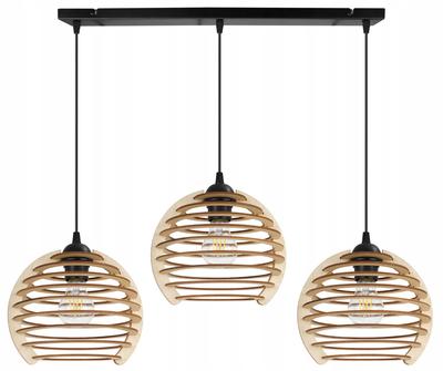 Hanging Lamp, Ceiling Chandelier, Wooden, Led Lampshade