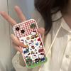 Applicable to Apple 11 Hello Kitty mobile phone case 11 red plaid 11pro cartoon Xiaomi soft case HelloKitty