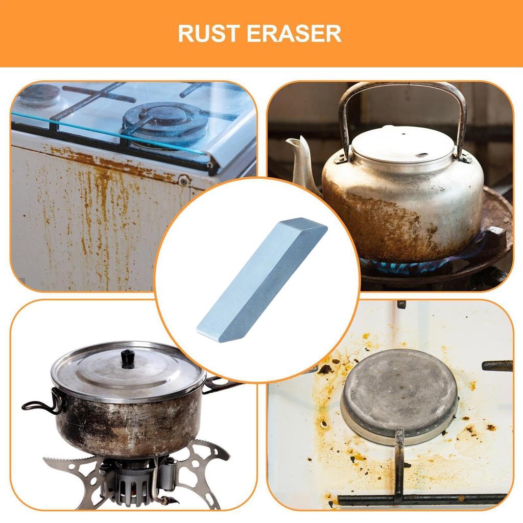 1PC Rust Eraser Effortless Rubber Scrubber Magic Cleaning Eraser Stain and Rust Remover for Bathroom Glass Kitchen Pots