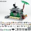 Sama Military Bunker 42104 Construction Children Assemble Small Particle Building Block Toy Baseplate Accessories