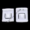 X7JF 2 Set 6 Piece Suit for Seat Buckle Clip Runner Guide For V.for W. GOLF MK1 MK2 CORRADO White Plastic