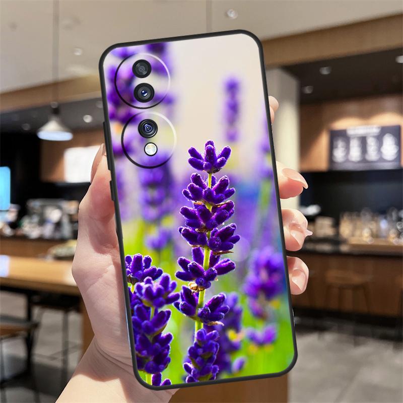 Lavender Purple Flowers Case For Honor Magic 8 6 7 Pro Honor Win RT X8b X8c X9a X9b X9c X9d 70 90 200 400 Lite Cover