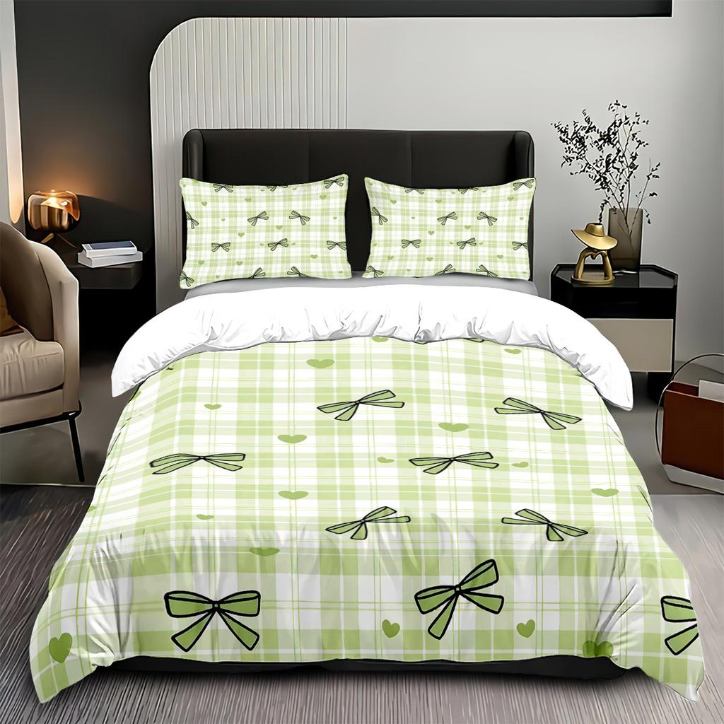 Comforter Cute Bow Love Bedding Set Ladies' Gift Pink Girl'S Room Decoration Single Double Large Size
