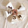 Mori Girl Cream Felt Birthday Hat for Children's 1st Birthday Photoshoot
