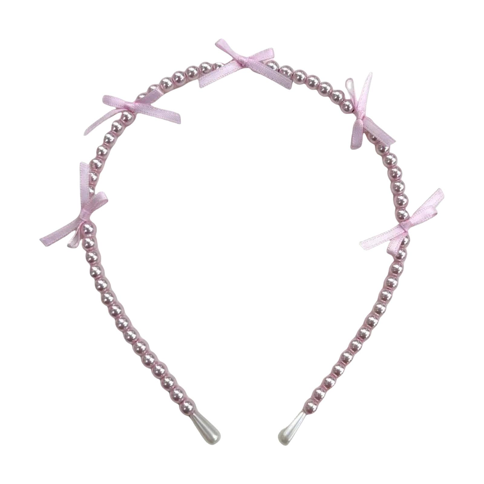 

Повязка на голову Банты Балеткор Маленькие банты Обруч для волос Балеткор Головной убор Банты Элегантная повязка на голову Мода розовый