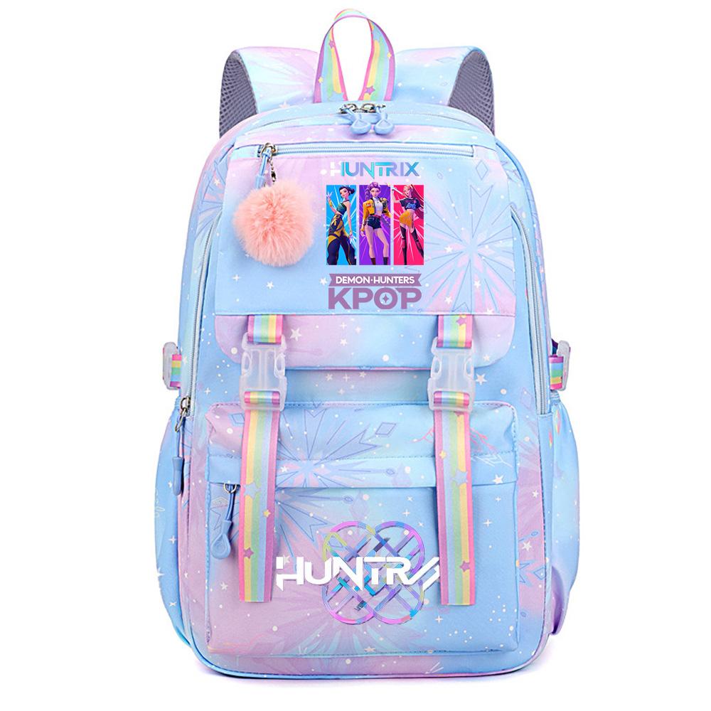 

Cute Anime K-Pop Demon Hunters Printed Large Capacity Waterproof Backpack Teenger Student Girl Boy Schoolbag Bookbag Women Travel Bag Rucksak