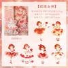 12-Sheet Cute Cartoon Young Girl Sticker Collection, Lovely Anime-Style Figures, Ideal for Scrapbooking & DIY Crafts