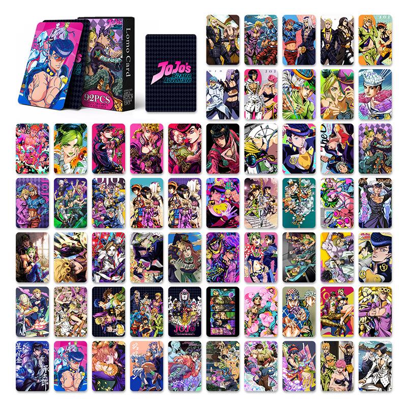 92 STÜCK Anime JoJo Lomo Karte beidseitig HD Farbdruck Bildersammlung Karte Geschenke
