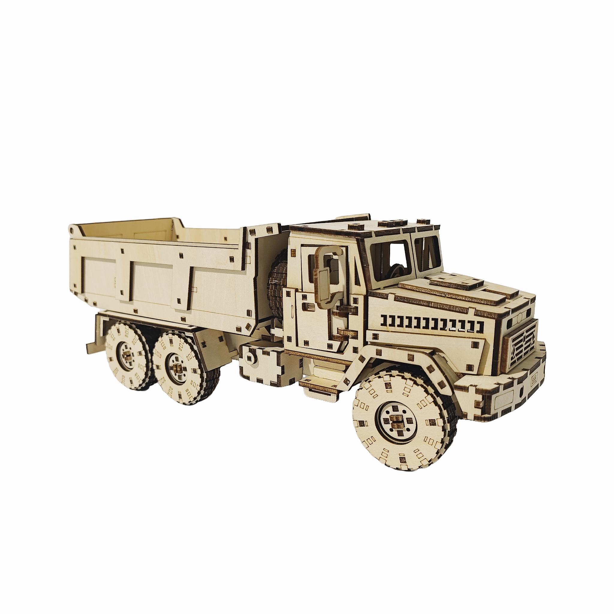 

DIY Puzzle Dump Truck A challenging 3D dump truck puzzle for adults and teens DIY home decor Birthday, Christmas, and Halloween білий