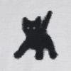 Eiieii Flashed Cats Angora Knit -[White]