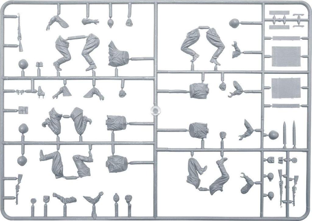 Miniart Scale Soviet Artillery Corps with Ammunition Infantry and Plastic Model Kit MA35231 1/35 (5 Figures) Box, Rifle, Equipment,