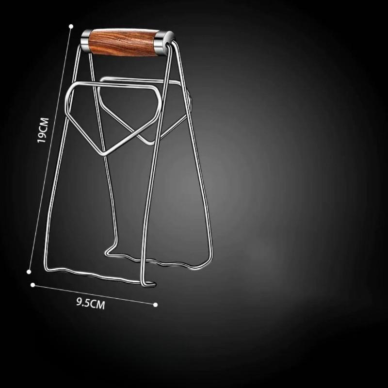 Rosewood-handled Plate Holder Kitchen Small Tools Heat-insulating Bowl Picker Steaming Plate Holder Bowl and Plate Holder