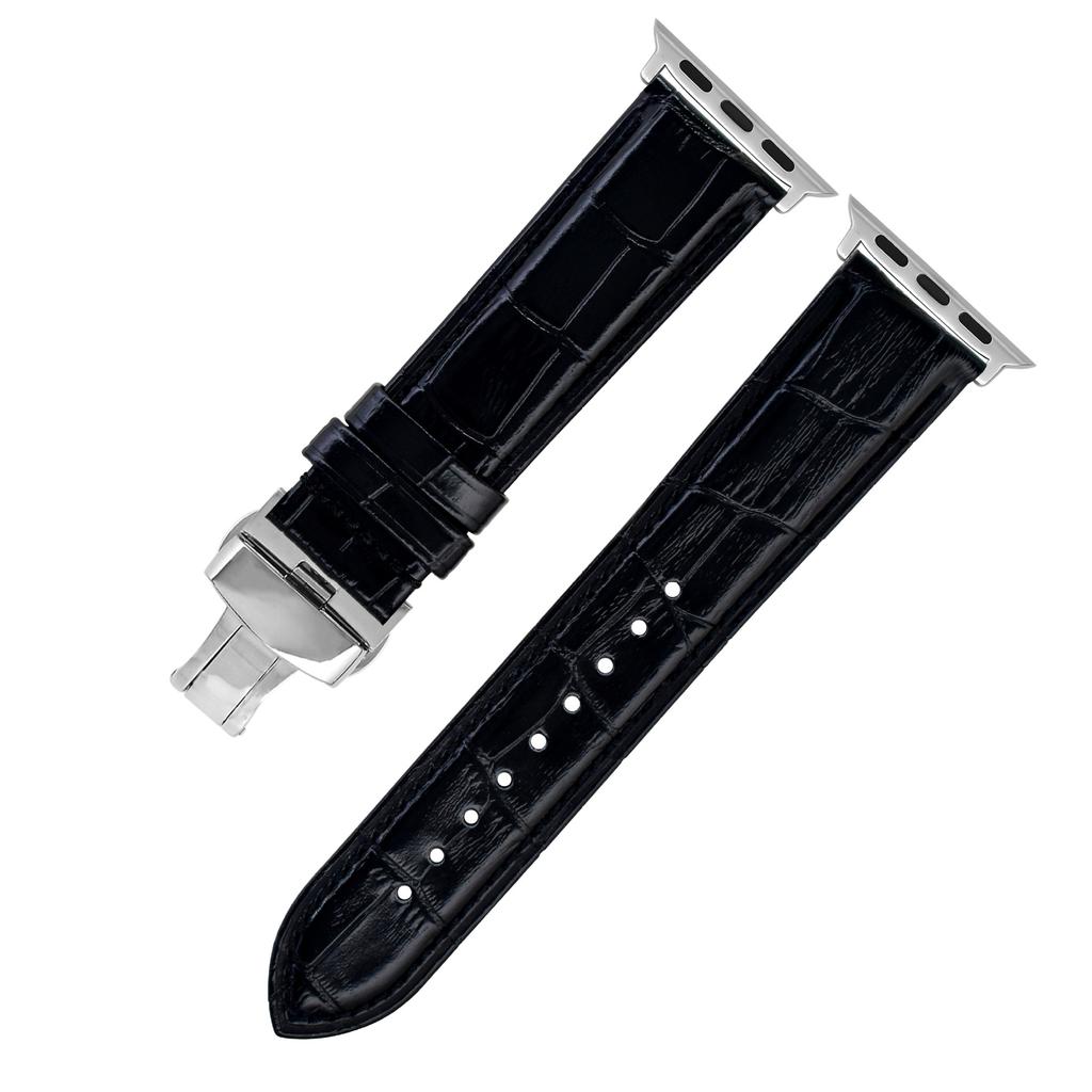 Per Iwatch Apple Cinturino Orologio Coccodrillo Applewatch8Se7 Cinturino Orologio Pelle di Mucca Primo Strato
