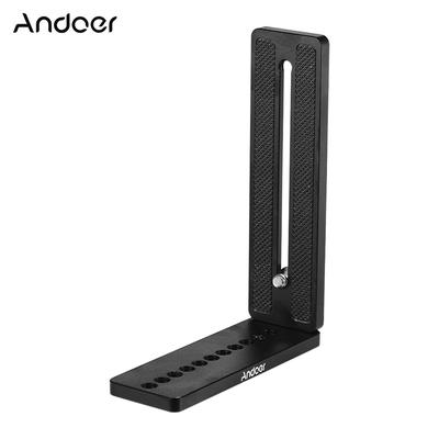 Aluminium Universal L-Shape Plate Bracket Camera Holder with 1/4 Inch Screw