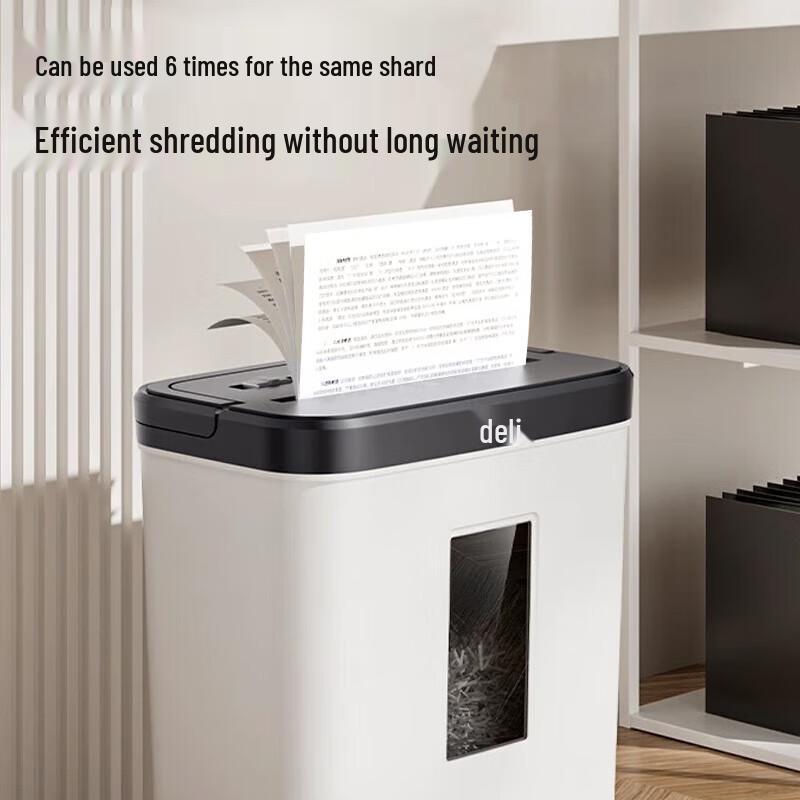 Deli Commercial Desktop Cross-Cut Shredder CN plug (adapter included)