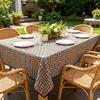 Dining Kitchen Party Daily Household Rectangle Cotton Linen Soft Washable Table Cloth