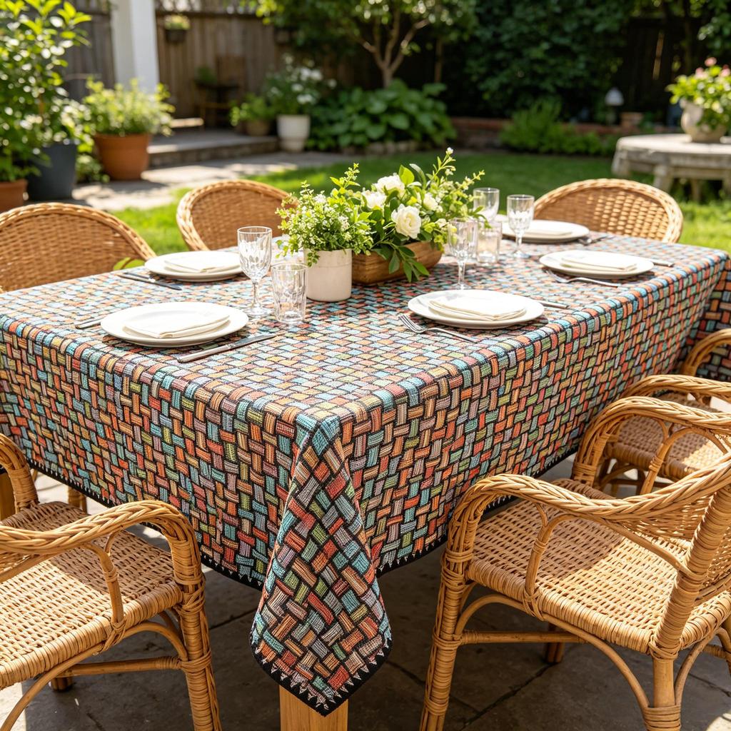Dining Kitchen Party Daily Household Rectangle Cotton Linen Soft Washable Table Cloth