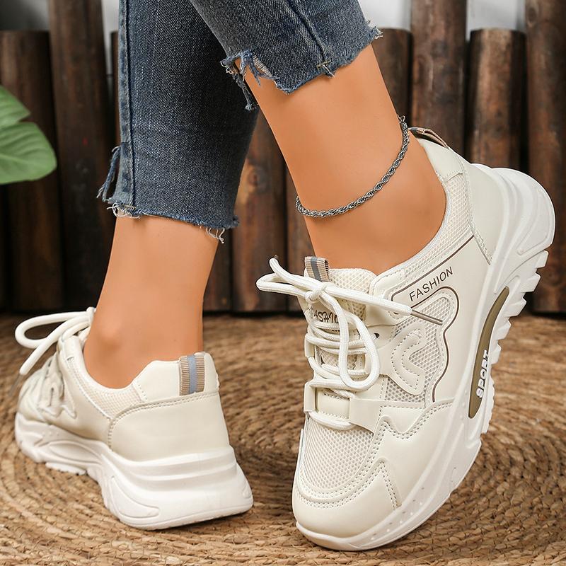 Fashion Breathable Mesh Sneakers Women Thick Soft Sole Non Slip Casual Shoes Woman Summer Autumn Comfort Light Platform Walking Shoes