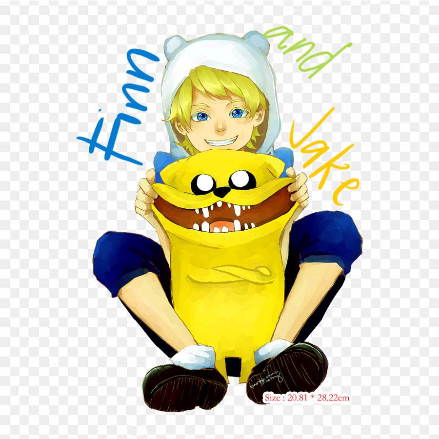 

Финн Демон Меч Финн Человек Джейк Собака Утюг на теплопередаче Печать Виниловые Заплатки Наклейка для одежды DIY Аппликации Моющиеся Заплатки