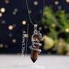 Chinese Crystal Dragon Hexagonal Pendant Fashion Accessory