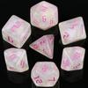 RPG Dice Set 7pcs DND Game Polyhedral D&D Dice with Tube for Role Playing Game Board Game Math Teaching