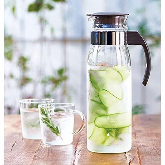 HARIO Refrigerator Pot Slim N Off White 1400ml Made Japan Barley Tea RPLN-14-OW