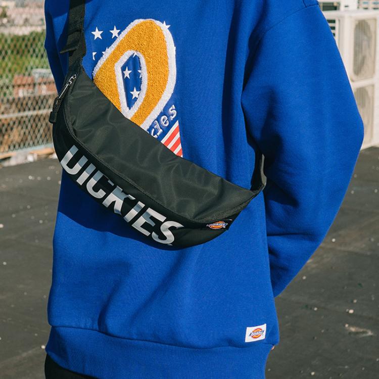 New Dickies Polyester Dumpling Bag Crossbody Fanny Pack Sling Bag Regular Unisex Black White DK008332-01