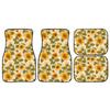 Printed Sunflower Car Universal Floor Mat Four Pieces Dust-Proof And Dirt-Resistant Car Floor Mat Interior Fashionable