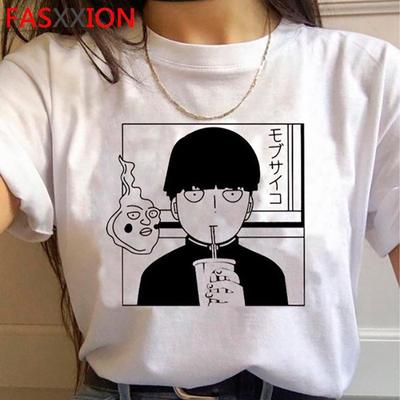 Lustiges Mob Psycho 100 Anime-T-Shirt für Männer und Frauen, geeignet für lässige Persönlichkeit, Anime, Harajuku, kurzärmeliges Hemd