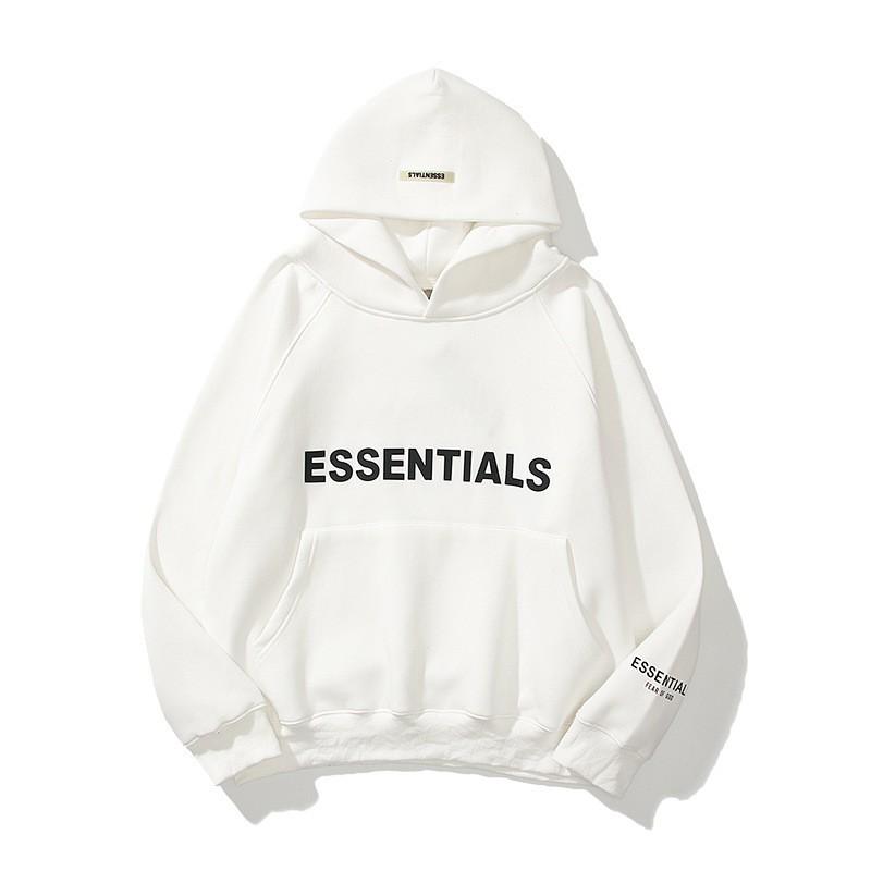Essentials Hūdijs Pāriem Kokvilnas Garām Piedurknēm