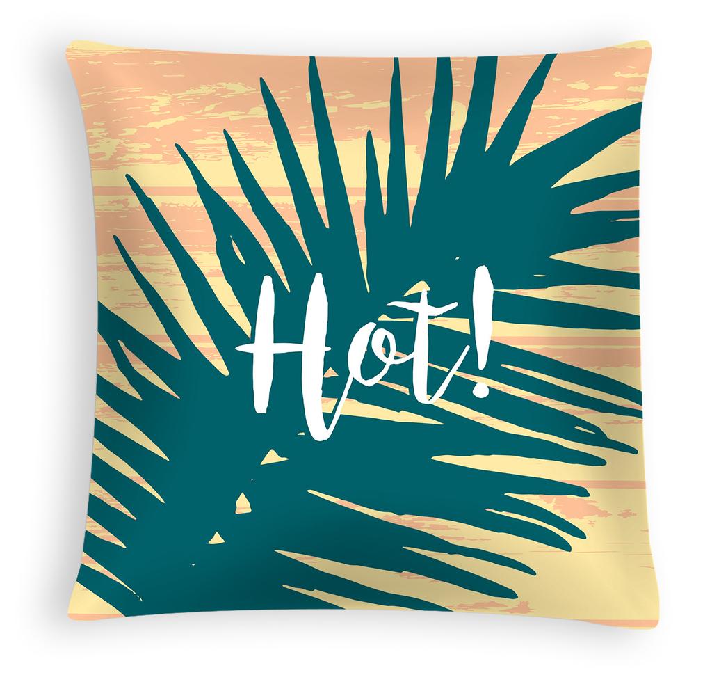 Pineapple Leaf Pillowcase, Nordic Peach Skin Velvet Printed Home, Car and Office Pillow and Cushion Cover