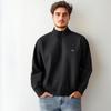 Long Sleeve Polo Shirts for Men Zipper Up Stand Collar Quarter Sweatshirt Pullover Fall Casual Sweat Shirts Men's Turtleneck Pullover Mock Neck Tops