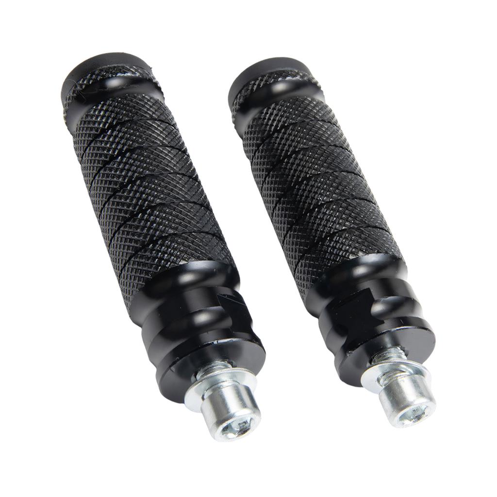 Upgrades Aluminum Footrest Strong Lightweight Anti Slip Motorcycle Foot Pegs Suitable for Motorcycles & Electric Bikes