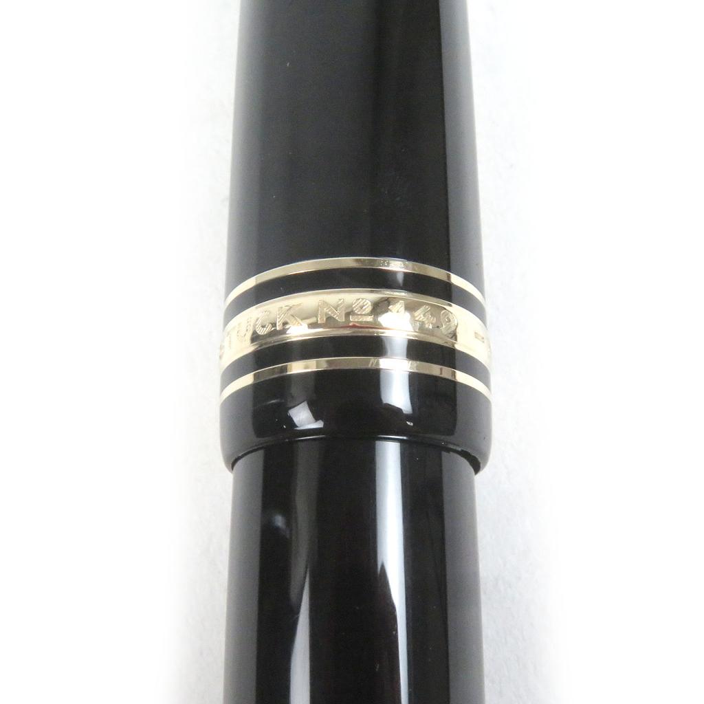 Excellent MONTBLANC fountain pen Meisterstck 149 Cap type Black gold 18K mens Used