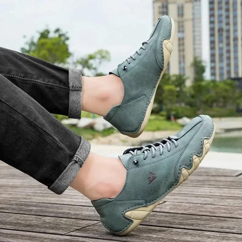 Men's Shoes  Spring  Autumn New Business Casual Leather Shoes Men's Single Shoes Simple British Loafers Trendy Travel Shoes