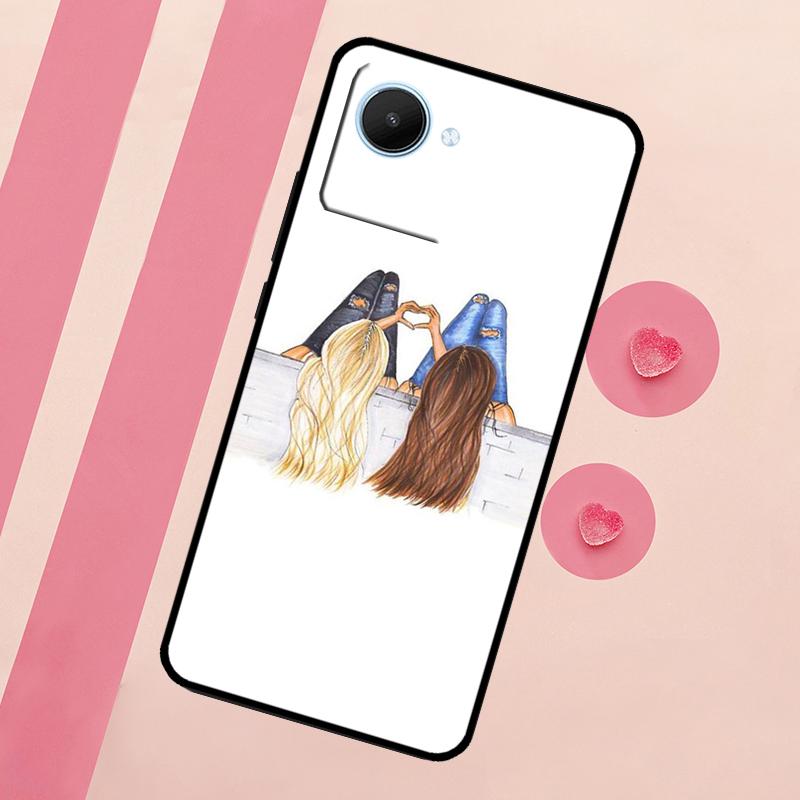 

Лучшие друзья BFF Совпадающие для Realme 15 10 11 12 13 14 Pro Plus C65 C67 C75 C63 C61 C55 C51 C53 C35 GT6 GT7 Pro Чехол Realme GT6