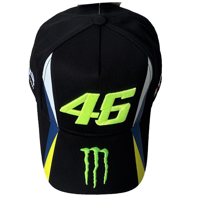 

Off-Road Parkour Tricycle Racing Cap - Features two vertical stripes, numbers below, paw and English V on the sides. One Size чорний