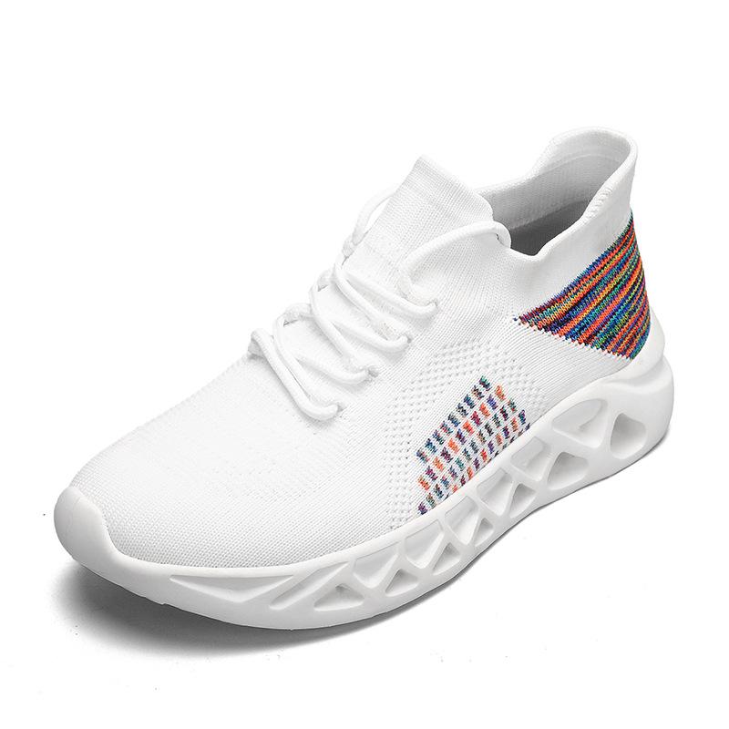 

Men s shoes fly-woven breathable casual sports shoes couple spring and summer new large-size trendy lightweight jogging shoes 36