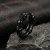 Creative Skull Hoop Earrings Silver Gothic Ear Buckles Unisex Hip Hop Circle Earrings  Halloween