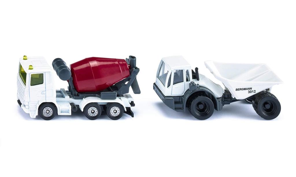 SIKU Mixer Dump Truck Set Ages 3 and SK1692 & (for Up)