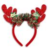 Christmas Headband Glitter Rudolph Reindeer Antlers 4-Piece Party Hat Christmas Party