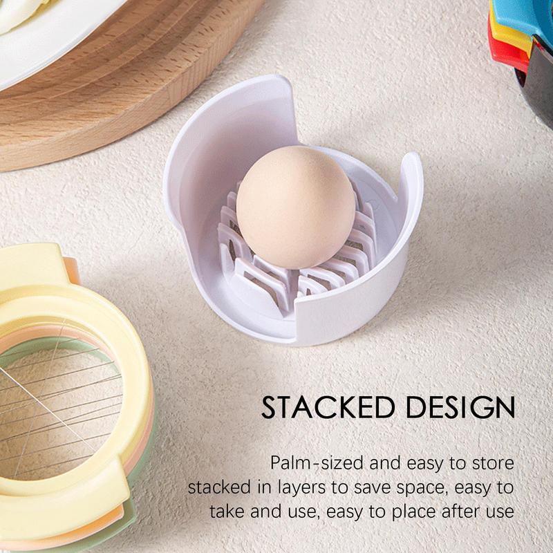 Egg Cutter Slicer Multifunction Heavy Duty Egg Slicer Stainless Steel Wire Eggs Strawberry Cutter For Boiled Eggs Soft Fruits
